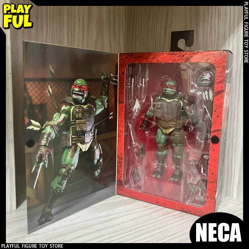 In Stock Ninja Turtles Raphael Anime Figure Neca54347 The Last Ronin Raphael Action Figure Raffaele Doll Toys Kid Christmas Gift