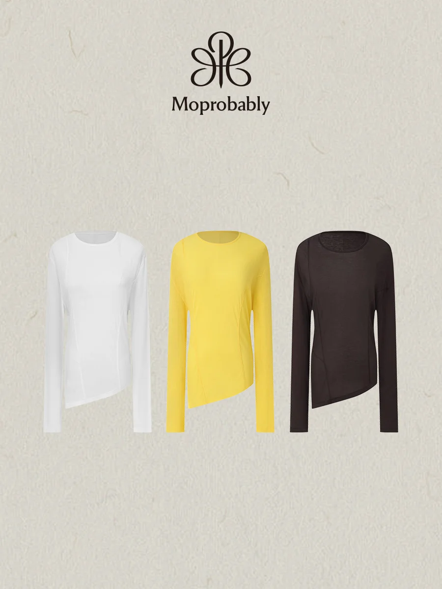 

Moprobably Li Ynuo 100 Cotton Thin Long Sleeve T-Shirt Comfortable Base Layer Slimming Base Tank Top Ladies Fashion Spring
