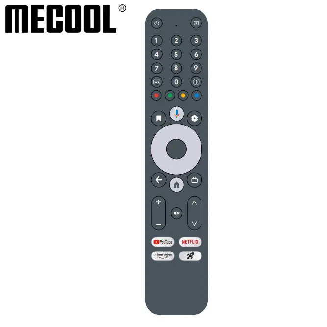 MECOOL G20 pilot głosowy numery wyszukiwania Youtube Bluetooth 5.0 dla KM2 PLUS DELUXE TV BOX kolor czarny