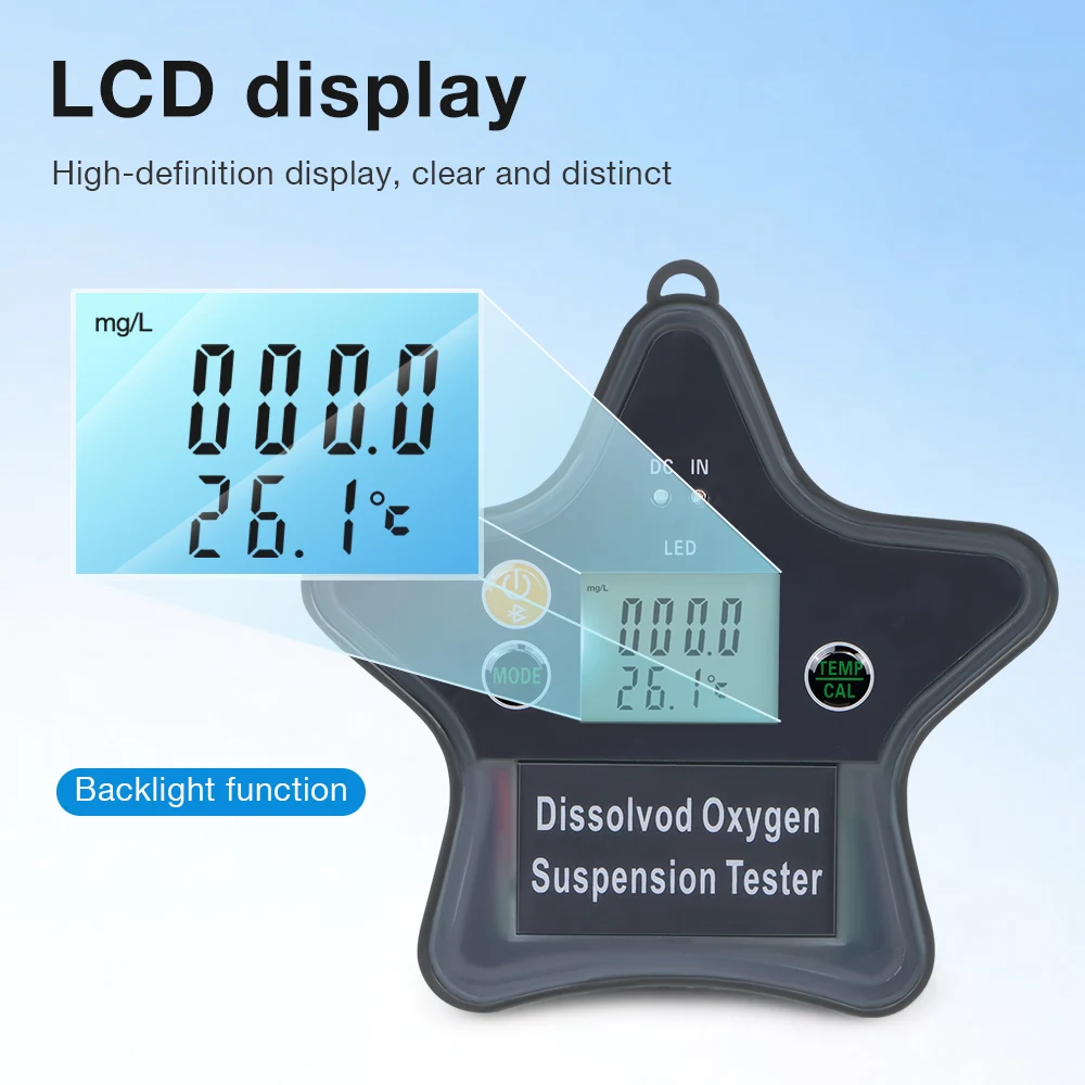 Плавающий измеритель растворенного кислорода 0-20 мг/л Bluetooth Smart DO Analyzer тестер концентрации кислорода для аквакультуры аквариума
