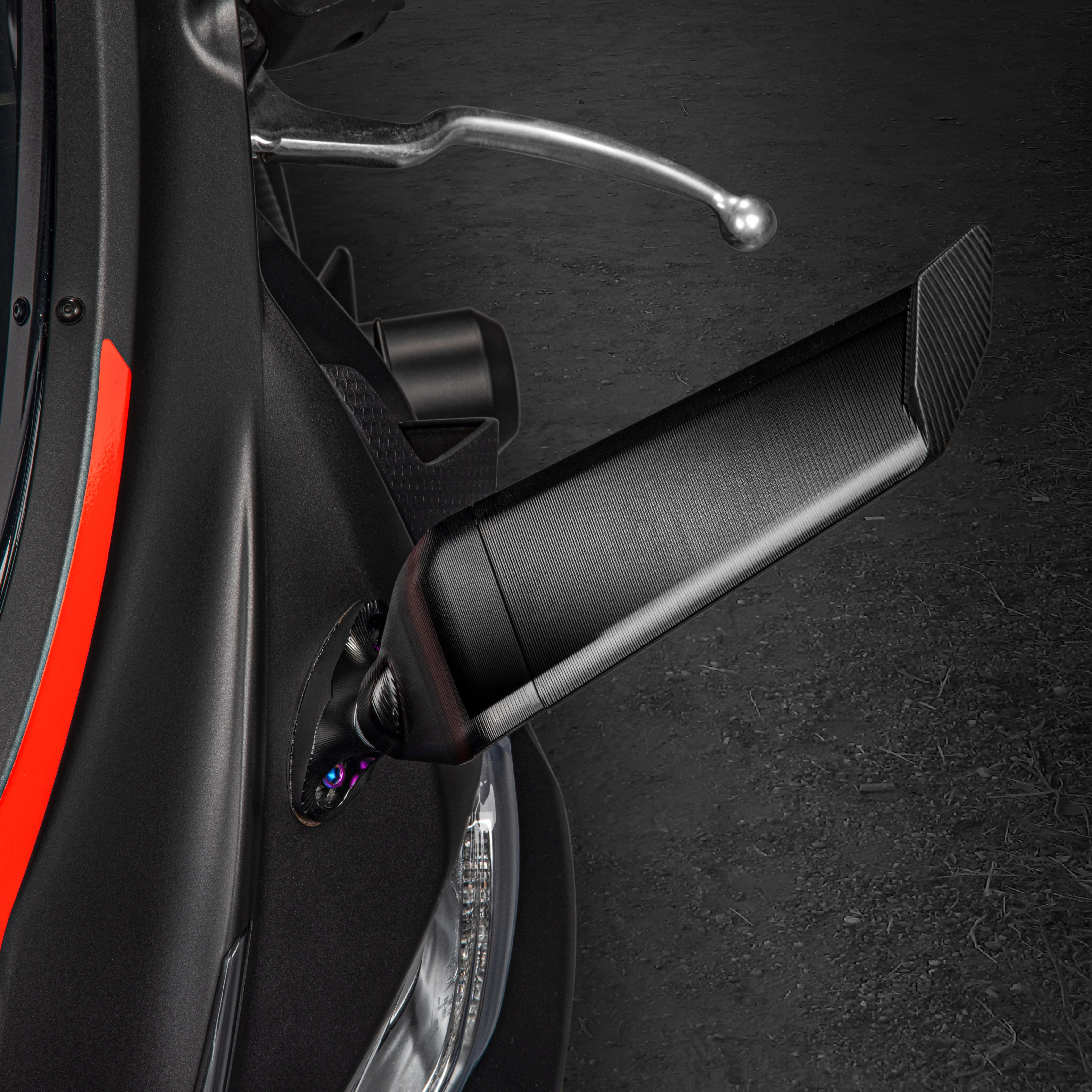 XXUN Motorcycle Rearview Mirror Modification for All Motorcycle Models ABS Plastic High Definition Rearview Mirror