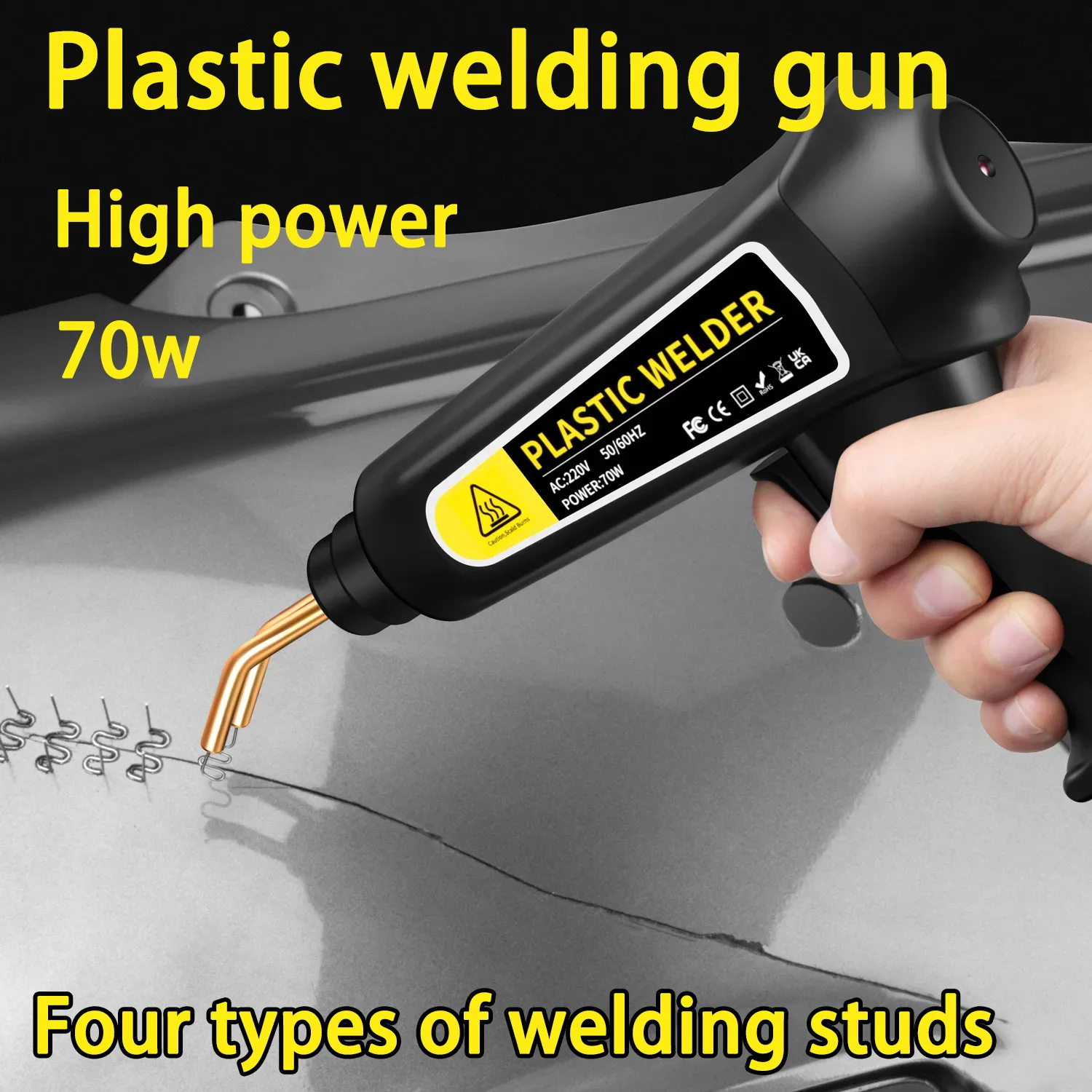 

Plastic Welding Machine 70 100W Hot Stapler Bumper Soldering Iron for Car PVC Repair Garage Tools Bumper Bumper Repair Kit