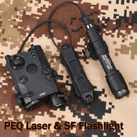 WADSN Tactical PEQ PEQ15 PEQ-15 SF M300A M600C Flashlight Airsoft Hunting Accsesories High Power Red Dot Green Blue Indicator