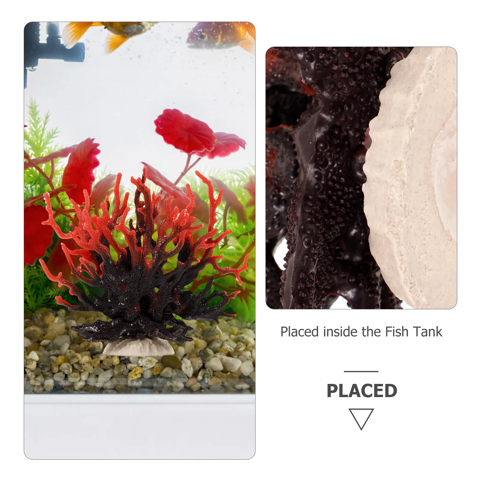 

Kisangel Aquarium Drift Fish Tank Coral Decor Resin Layout Ornament for Creative Underwater Design