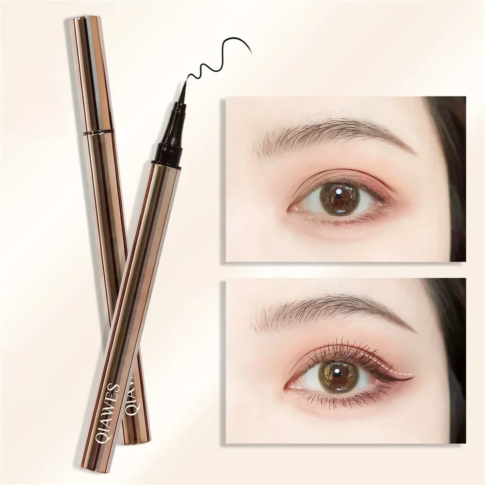 Ultra-fine Liquid Eyeliner Eye Make Up Waterproof Not Easy To Smudge Quick-dry Silky Eye Liner Lying Silkworm Pen Cosmetics Tool