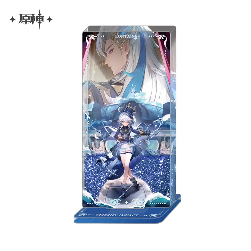 

Anime Genshin Impact Neuvillette Furina Quicksand Acrylic Stand Desktop Stand Decor Gift Toy Model