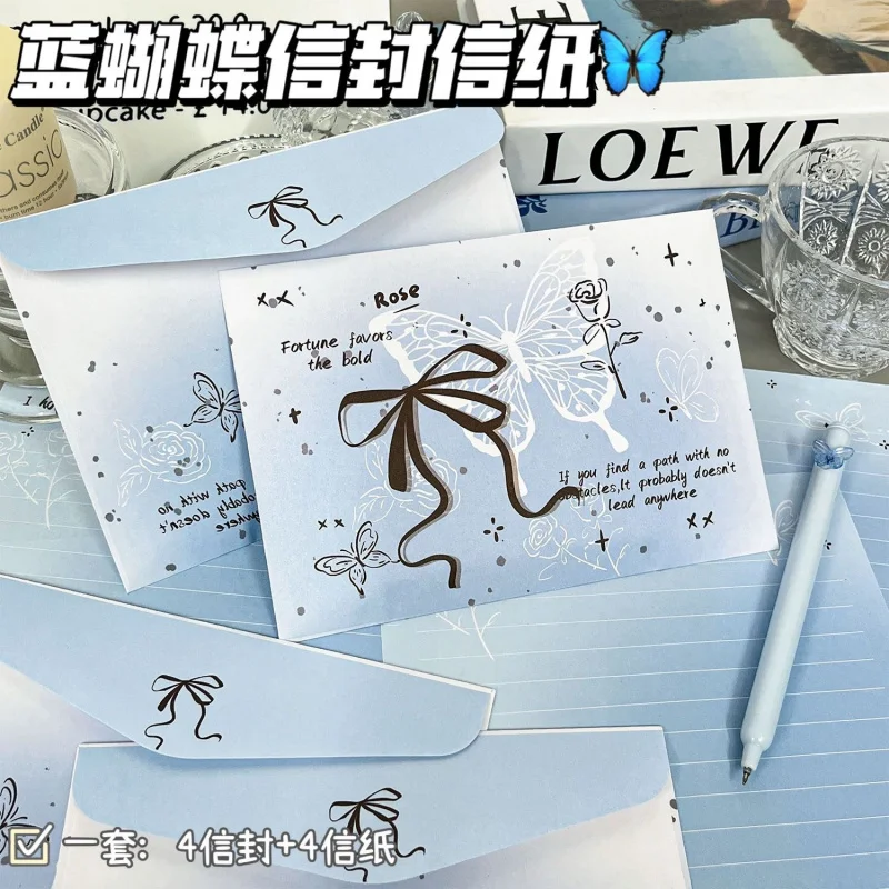Custom. New Ribbon Envelope Letter Paper Good-looking Ins Style Student Ceremony Sense Handwriting Romantic