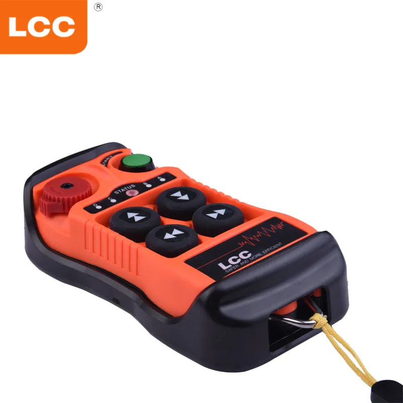 Fabricante LCC QA400 Transmisor y receptor de radio de grúa de una sola velocidad de 4 canales Control remoto con interruptor inalámbrico