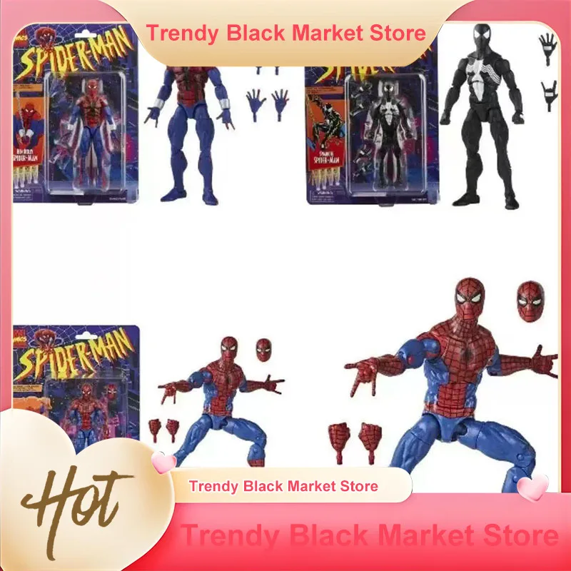Figura de Acción de Spider-Man de los Vengadores, Ben Reilly, Articulada, Retro, con Telarañas Intercambiables, Modelo Coleccionable