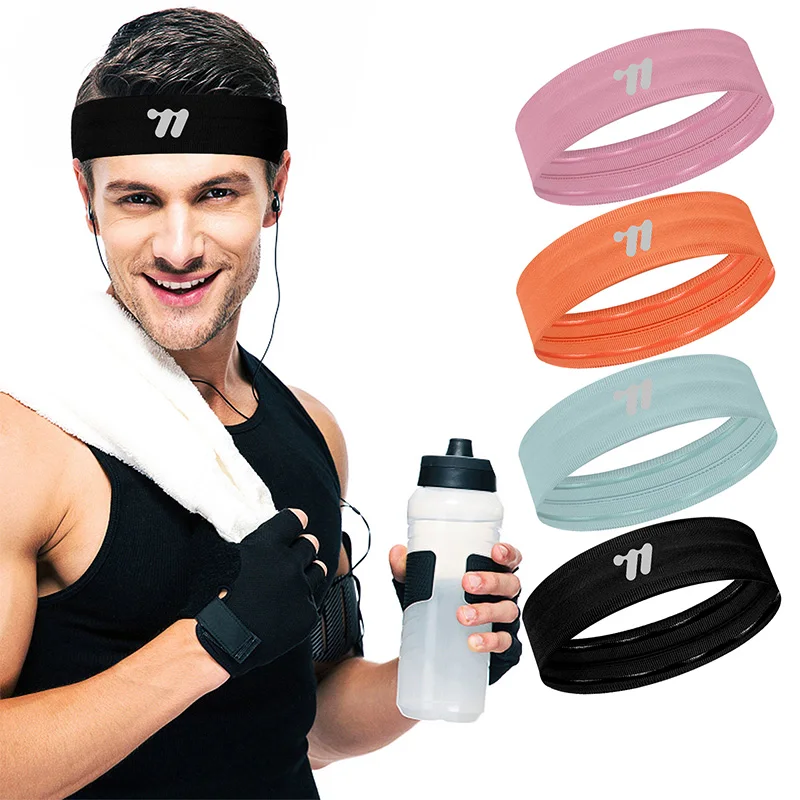 WEST BIKING Sport Sweatband Moisture-Wicking Breathable Elastic Headband Fitness Gym Running Basketball Cycling Headscarf