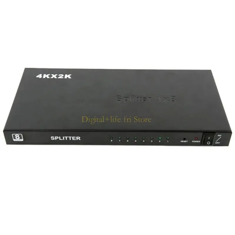 

E06D HDMI2.0 Splitter 8 выходов HDMI2.0 Дистрибьютор 1x8 Видео для обмена видео на встречах и события