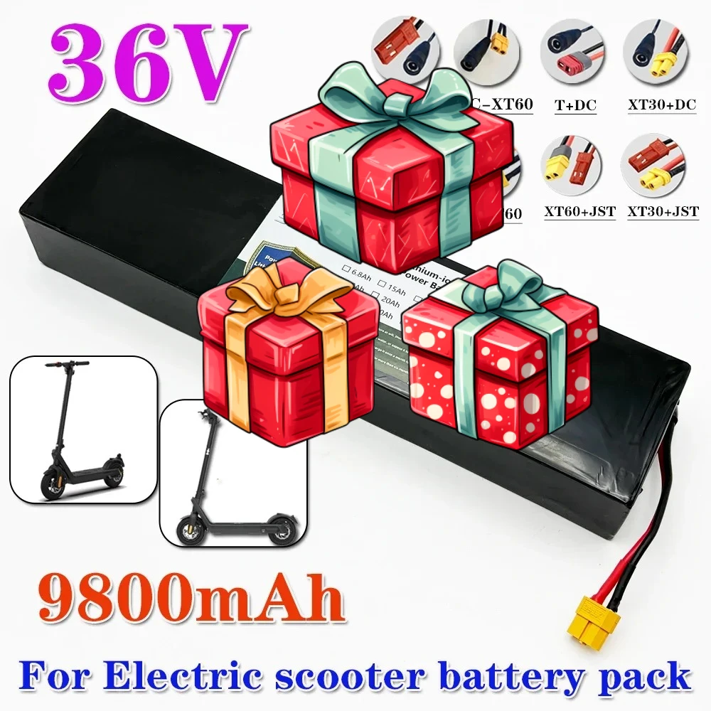 

36V 10S3P 9800mAh 18650 rechargeable lithium-ion battery 500W built-in BMS Suitable for KUGOO S1, S2, S3 Electric Scooters