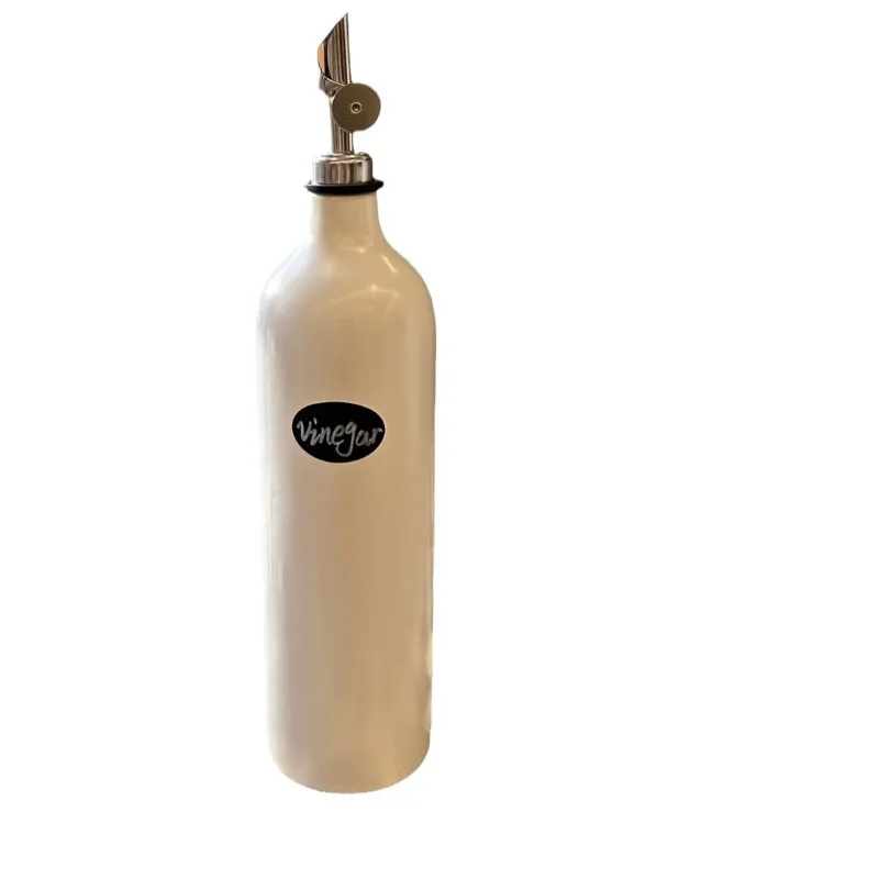 

Kitchen Home Furnishing Ceramics Automatic Closure Oil Pot Bottle Oil Vinegar Bottle Leak-proof Oil Bottle