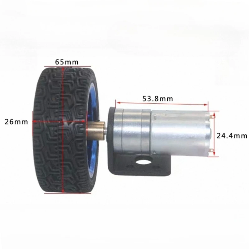 JGA25-370 DC 6V 12V 24V Geared Motor Encoder Speed Measuring Code Disc High Power Large Torque Balance Trolley Motor