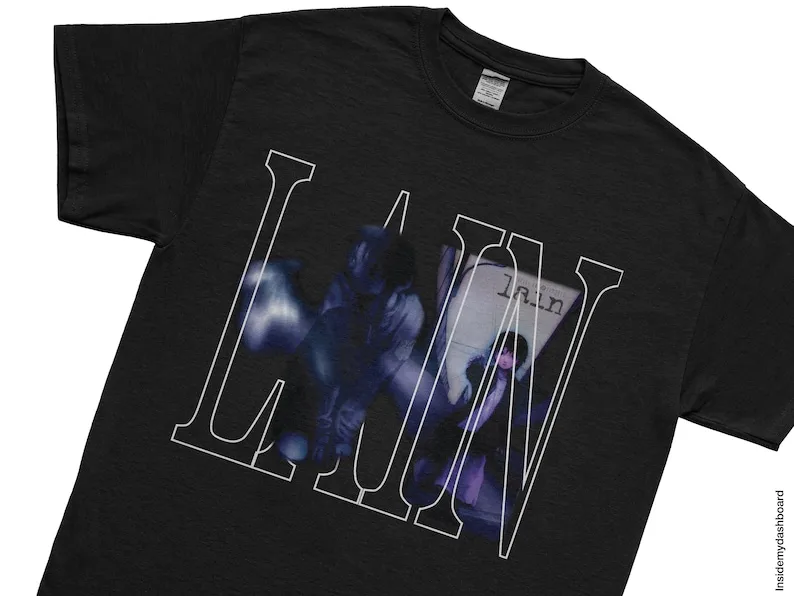 Serial Experiments Lain Cosmic T-Shirt, Lain Anime, Serial Experiments Lain Shirt, Cyberpunk, Psychological Horror Anime Tee