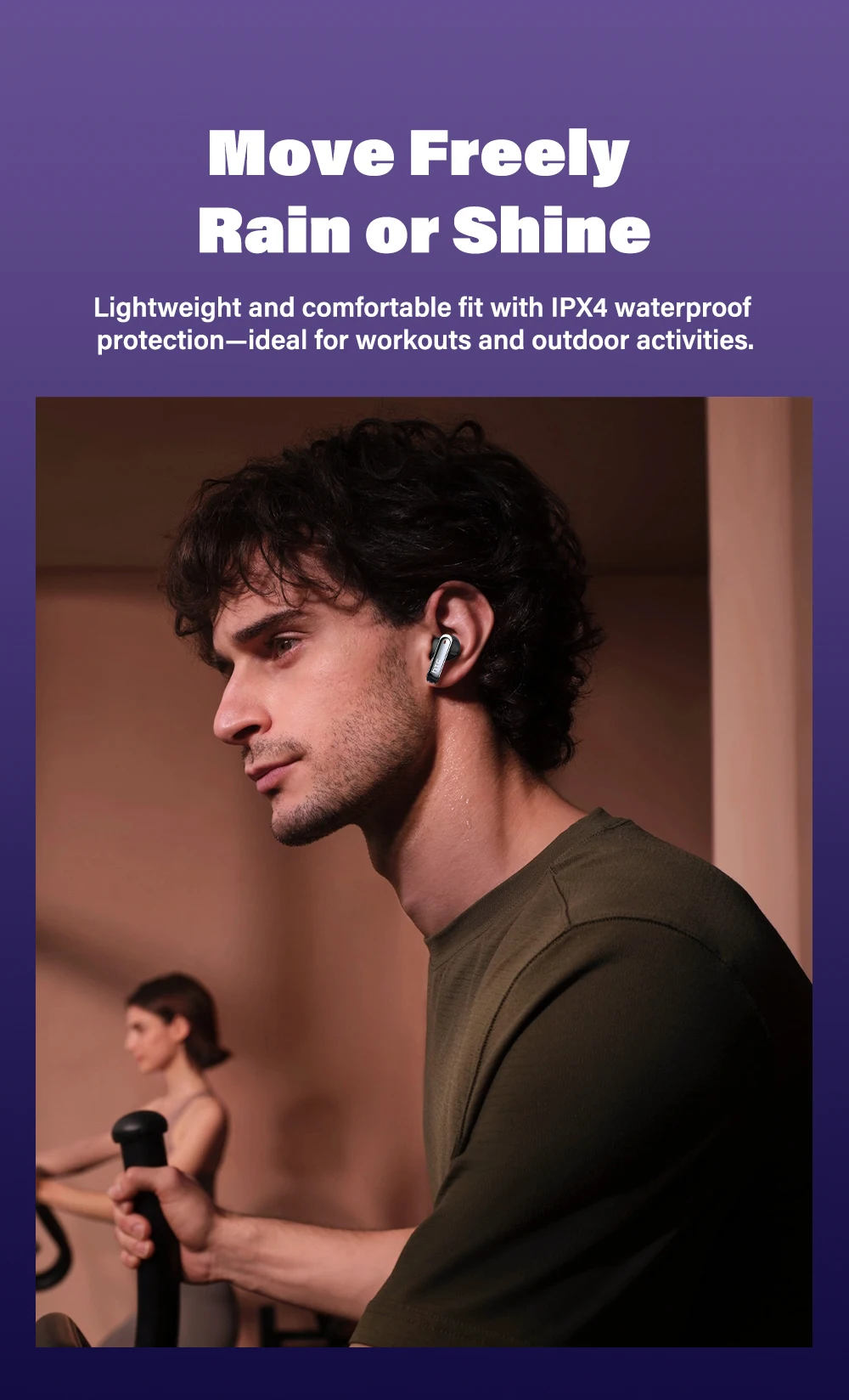 HTC NE70 Kabellose Bluetooth-Kopfhörer Touchscreen TWS In-Ear AI-Übersetzungs-Ohrhörer Geräuschunterdrückung Gaming-Headset mit Mikrofon – Detail 4