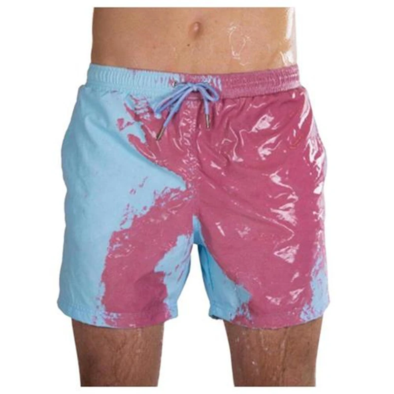 Pantalones cortos de playa para hombre, bañador de secado rápido, fresco, tabla de hielo