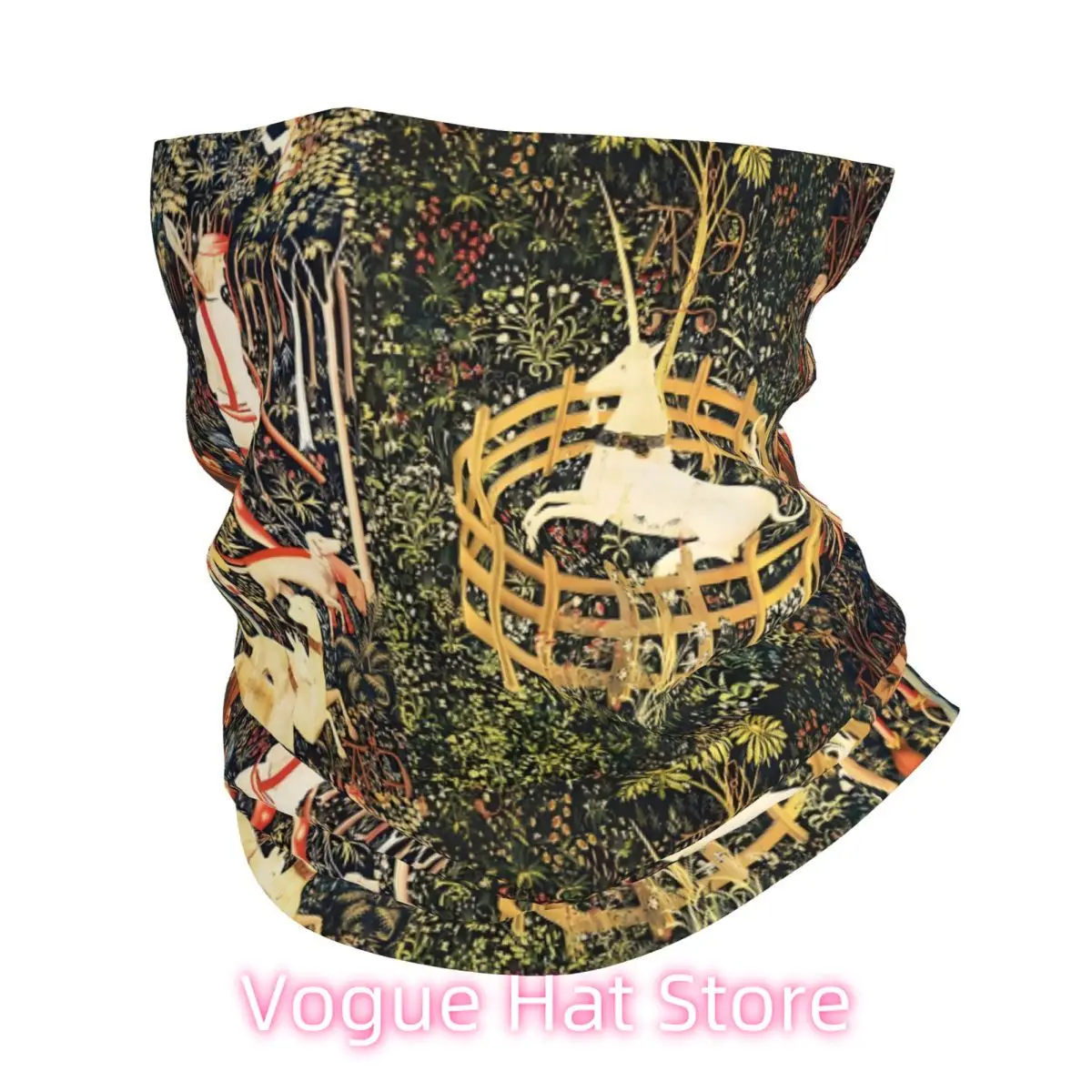 

HUNTERS AND UNICORN CAPTURED IN Bandana Neck Gaiter Printed Balaclavas Wrap Scarf Multifunctional Cycling Running for Men Adult