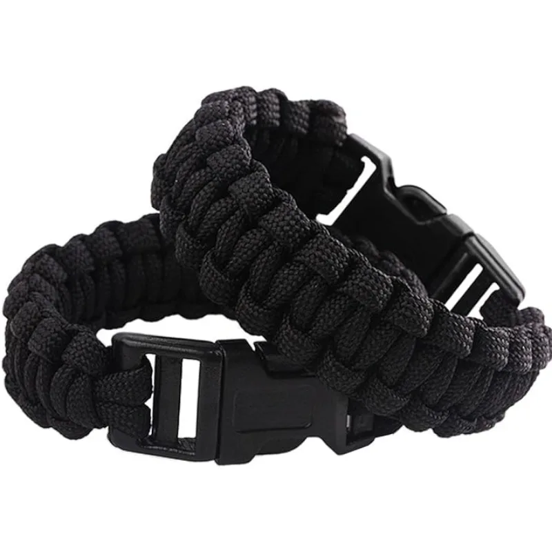 Fashion 7-core Woven Paracord Bracelet With Durable Plastic Clips For Outdoor EDC Emergency Survival Camping Hiking Accessory