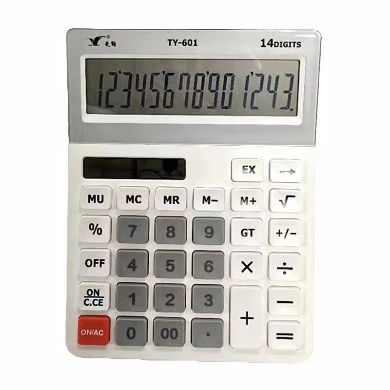 Digital Desktop Calculator TY-601 Desktop Calculator Battery Supply Calendar Desktop Calculator