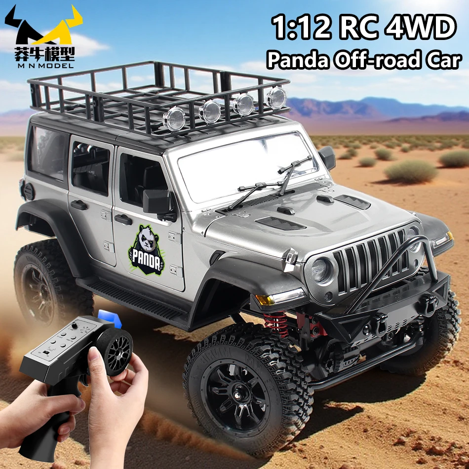 

MN MODEL 1:12 4WD Panda Remote Control Off-road Car SUV Buggy Climbing Rock Crawler All Terrain Vehicle Tour Truck Toy for Adult