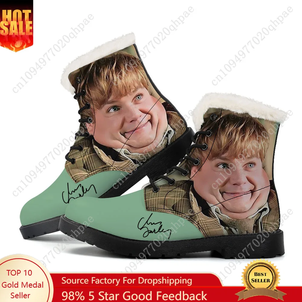 

Chris Farley Plush Boots Mens Womens Teenager Shoes Casual Boot Outdoor Light High Quality Couple Print on Demand Customize Shoe