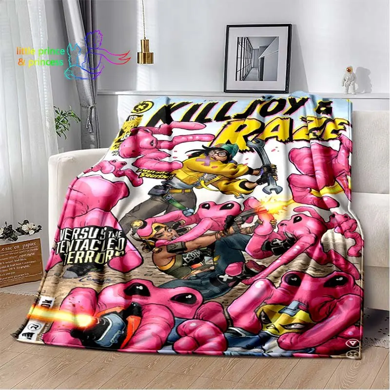 Online Game Valorant Comic blanket Reyna Jett Lightweight Comfortable Soft Breathable Ultra Warm Blanket Bedding Travel Bedding