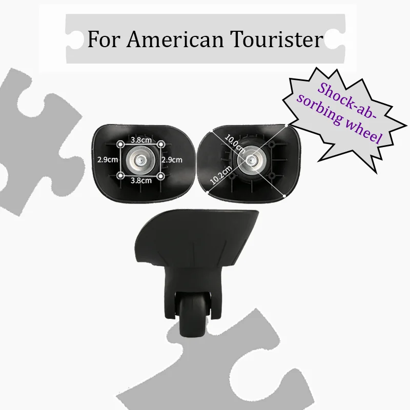 

For American Tourister W065 Silent Replacement Wheels for Luggage - Swivel Rollers Non-Slip Durable Design Easy Installation