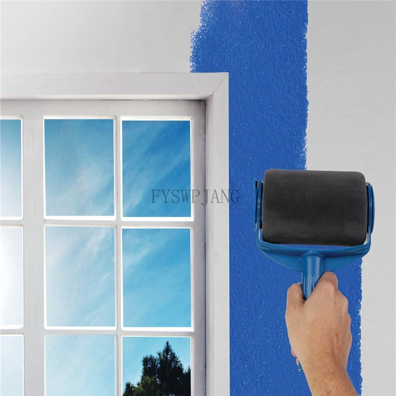 Paint Roller Multifunctional Household Roller Brush Set One Wall A Time Portable Latex Paint Roller Brush Painting Set