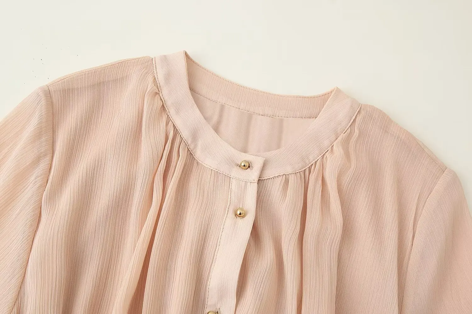 ชุดเดรสยาวปานกลางทรงพลีทคาดเข็มขัดสไตล์ยุโรปและอเมริกา  สินค้าใหม่ประจำฤดูใบไม้ร่วงปี 2025