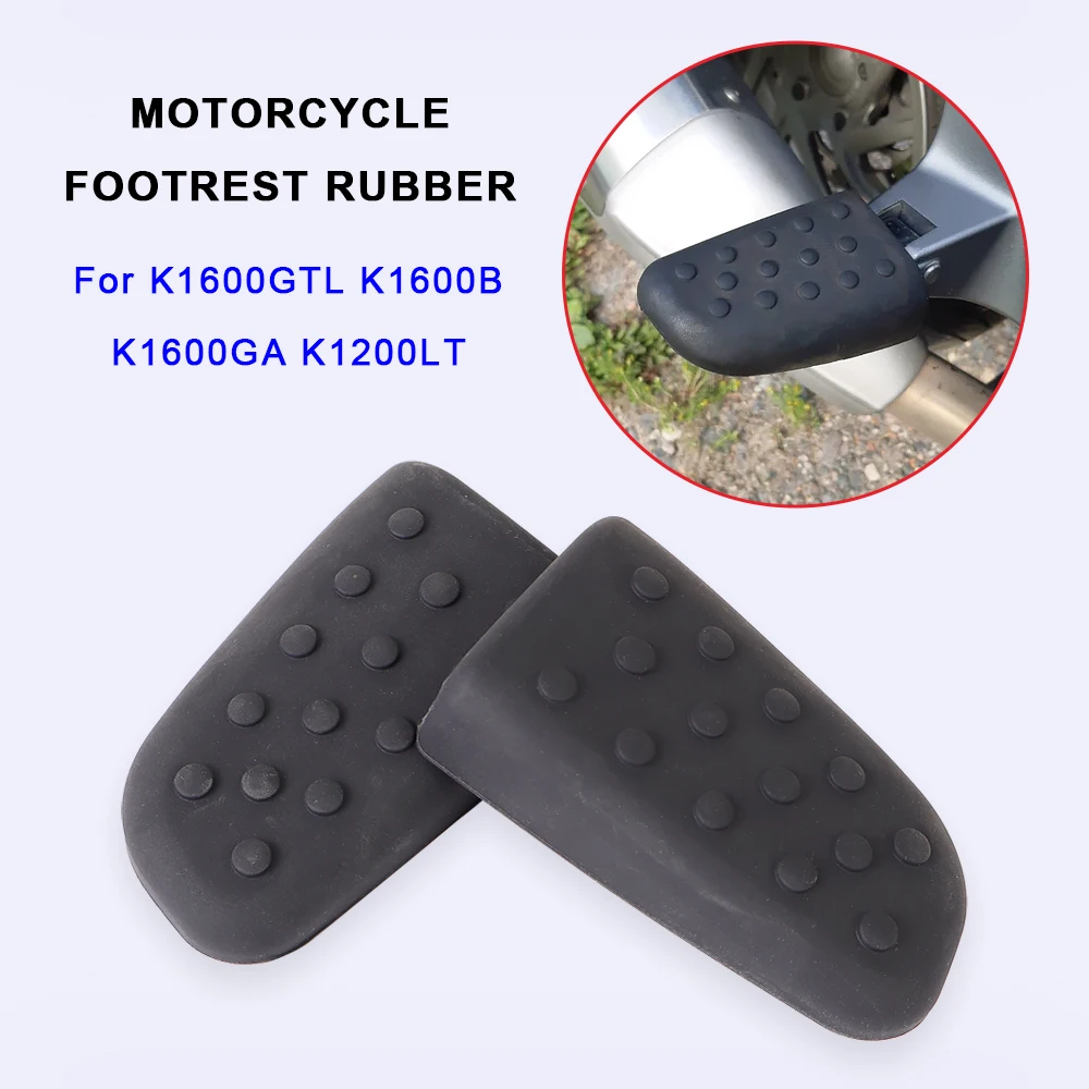 For BMW K1200LT K1600GTL K1600B K1600 Grand America Motorcycle Footrest Cover Anti-slip Rubber Foot Pedals Motorbike Accessories