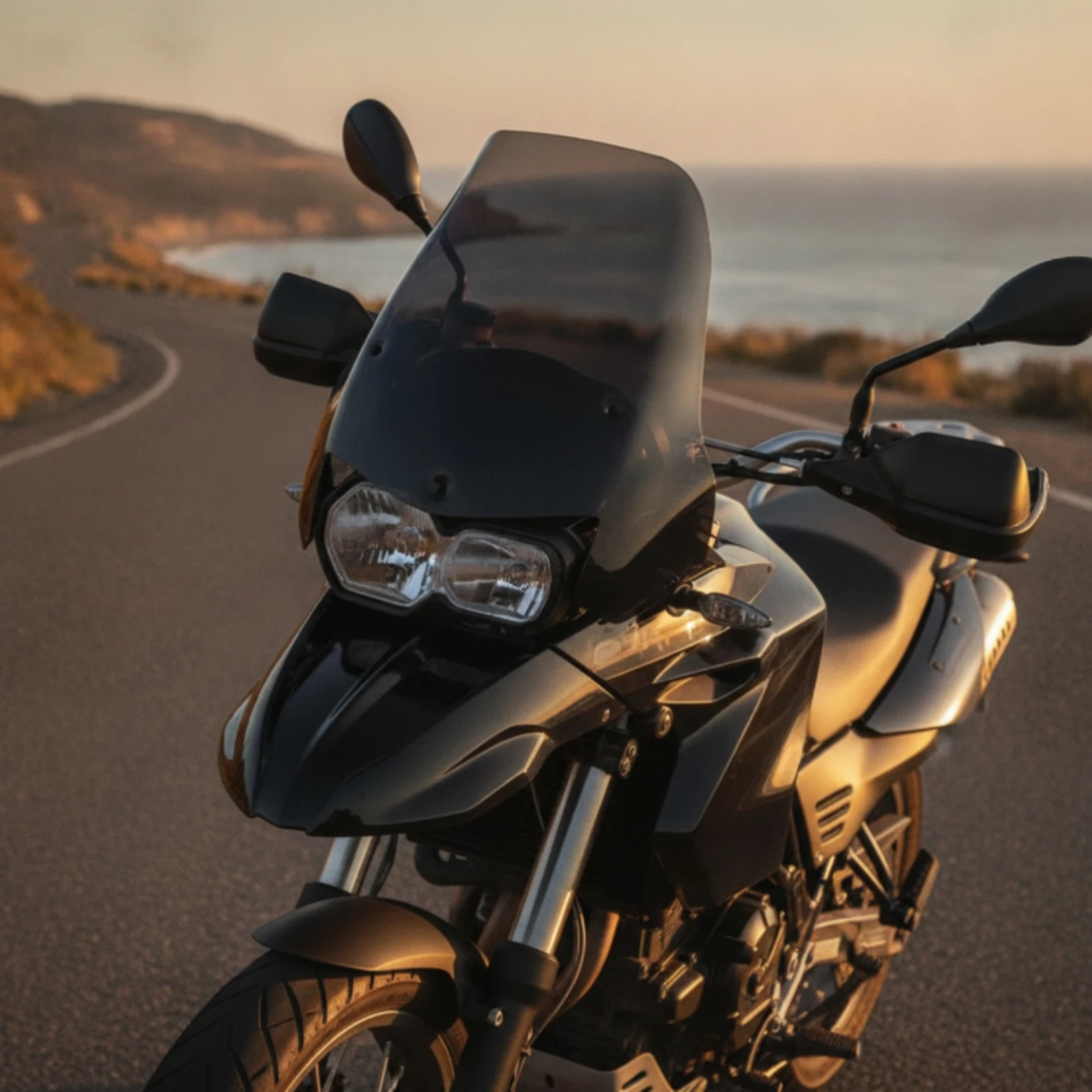 Motorcycle Windshield Tall Touring Windshield Touring Windscreen Contoured Clear for Commuters, Road Riding
