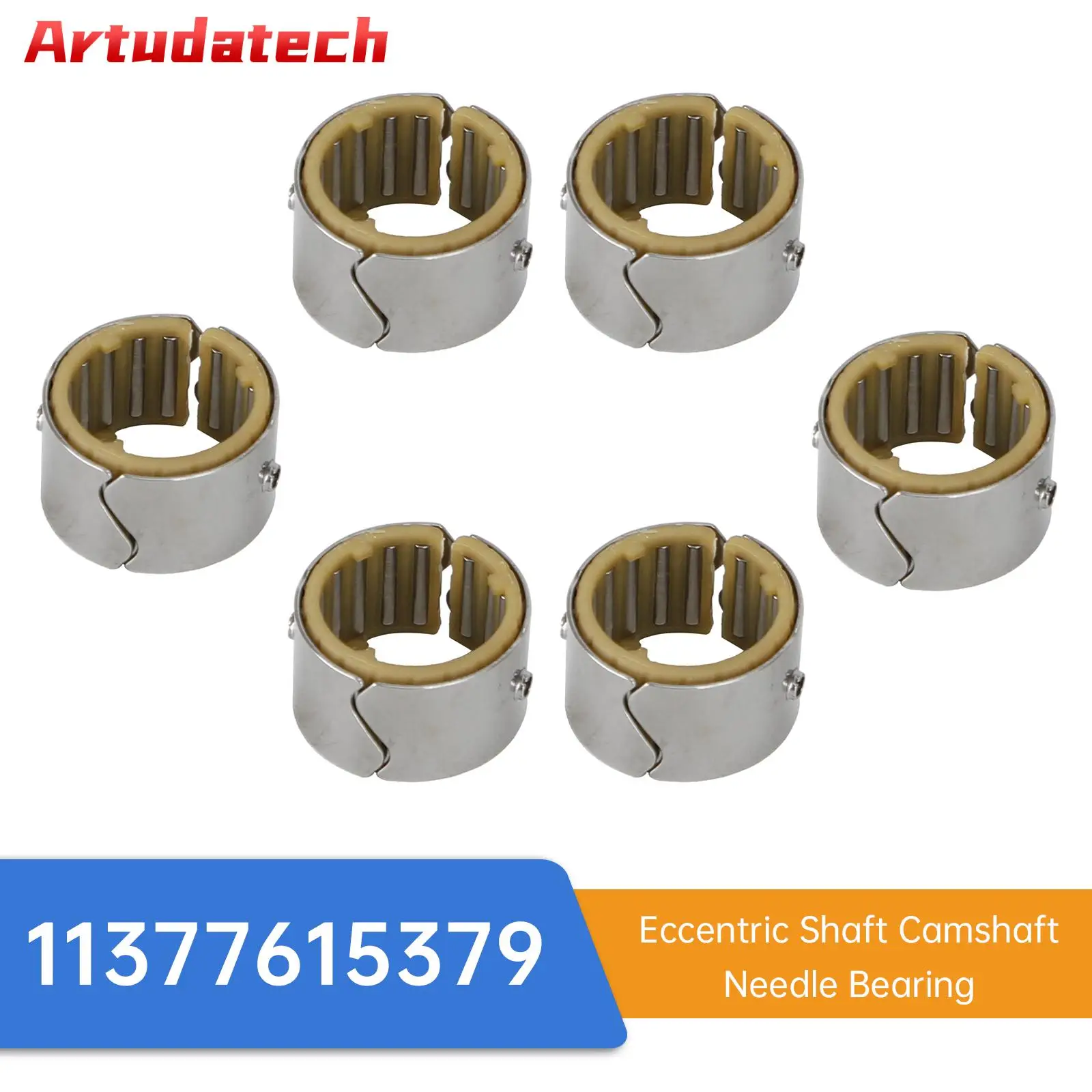 

Artudatech Набор из 6 игольчатых подшипников распределительного вала эксцентрикового вала для BMW 11377615379 Автомобильные аксессуары