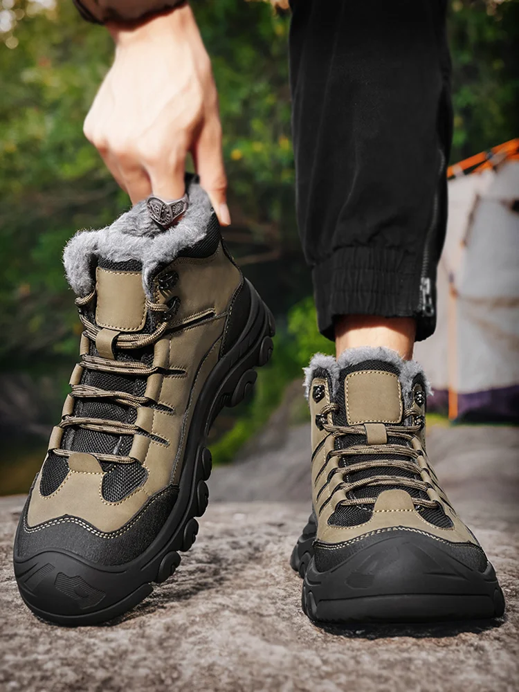 

Men's Hiking Boots & Trekking Shoes Comfortable, Versatile Unisex Winter Footwear for Snowy Terrain Outdoor & Casual Wear