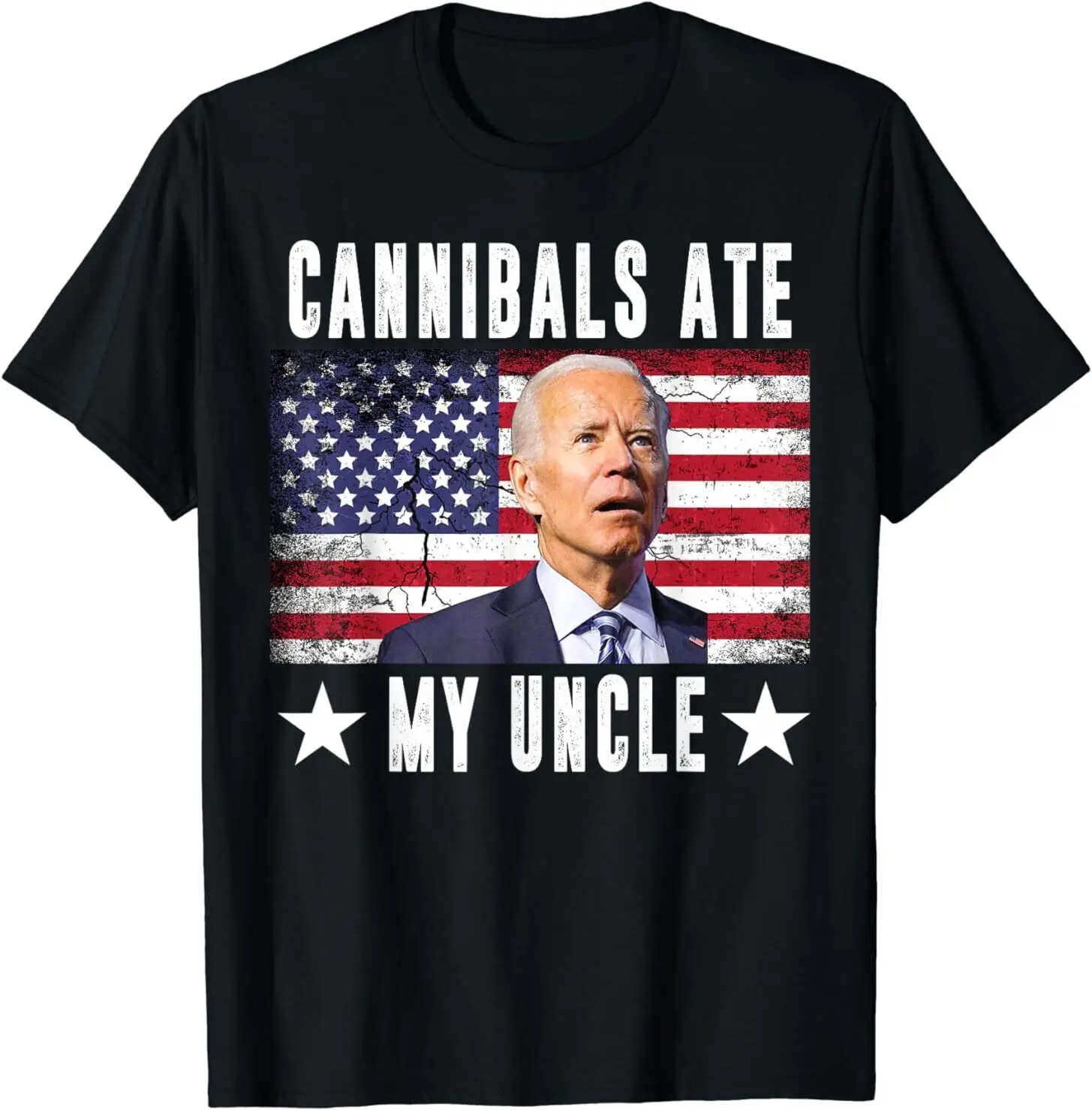 Cannibals Ate My Uncle Joe Biden Saying Funny Trump 2024 T-Shirt