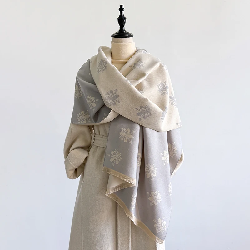 Eleganter Schal mit Paisley-Muster, Kaschmirimitat, weich, warm, vielseitiger Schal, kältebeständig, winddicht, Deckenschal für Herbst und Winter – Detail 19