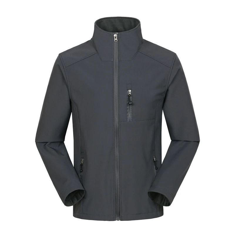 Trvlwego Herren Soft shell Jacke Trekking Fleece gefüttert wasserdicht wind dicht leichte Oberbekleidung voller Reiß verschluss Wander arbeit Reise mantel