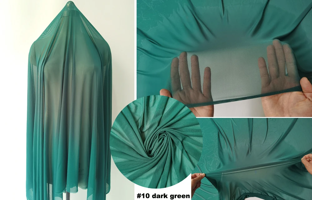 4-Wege-Stretch-Tüll, 58 Zoll breit pro Meter, hochwertiges elastisches Spandex-Mesh-Gewebe, Nylon, Unterwäsche, Strümpfe, Futter, Spitze – Detail 40