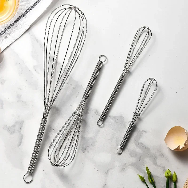 Multifunctional Mini  Rotary Manual Egg Beater Mixer Kitchen Egg Whisk Bake Tool Egg Agitator Stainless Steel Eco-Friendly New