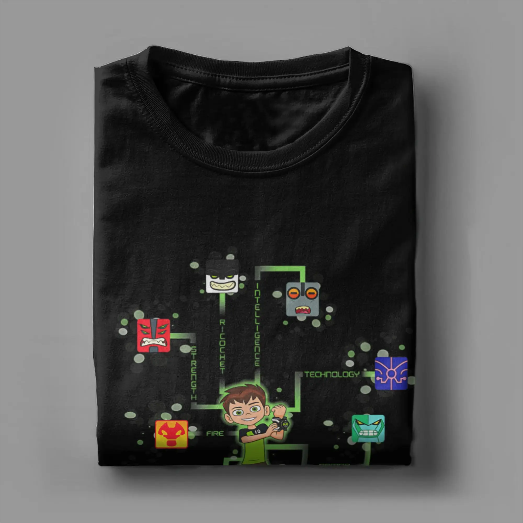 남성 티셔츠 Ben 10 Alien anime 빈티지 100% 코튼 티셔츠 반소매 티셔츠 Crewneck Clothing New Arrival