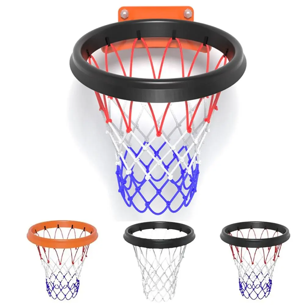 Removable Portable Basketball Net Frame Durable Lightweight Replacement Hoops Weather-Resistant Throw-and-Attach System