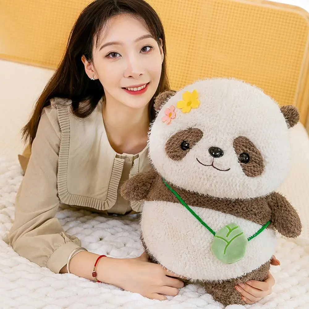 PP Katoen Bloem Panda Knuffels Poppen Zachte Collectie Zongzi Panda Pluche Pop Pluizige Cartoon Zongzi Panda Knuffel Kinderen Geschenken
