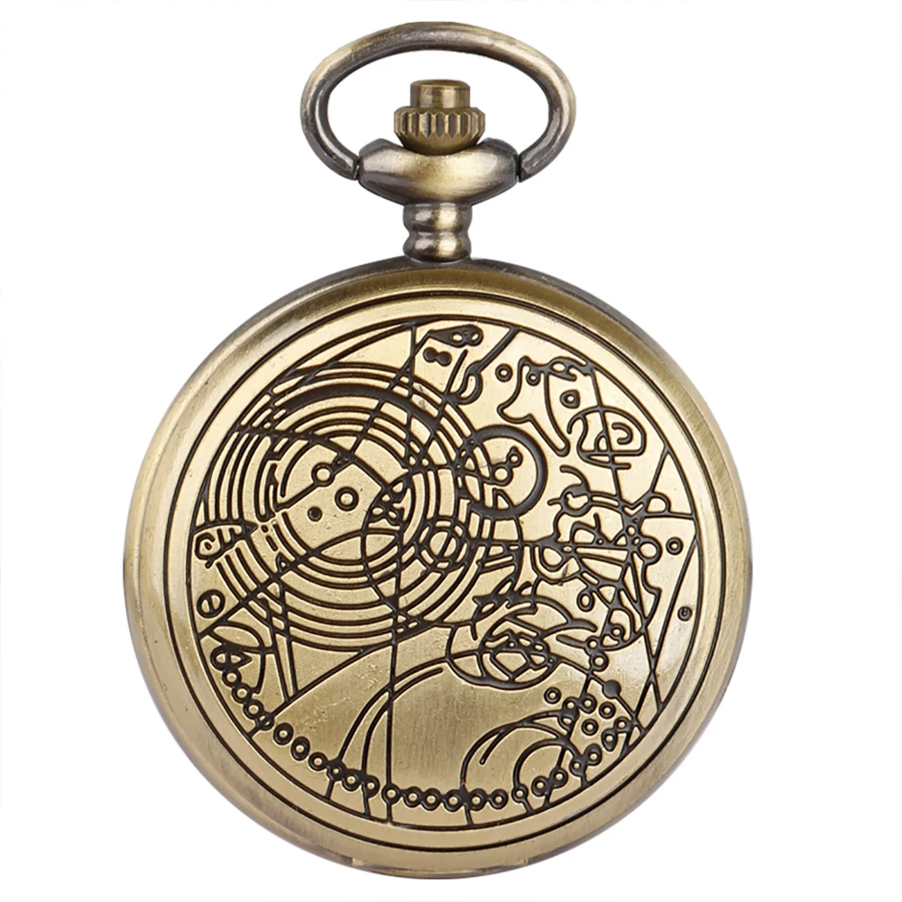 ساعة جيب كوارتز غريبة من الأحجار الكريمة الغامضة من Steampunk، هدية قلادة عصرية للحنين للرجال والنساء