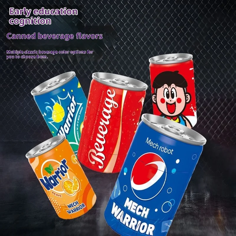 Il nuovo giocattolo trasformante per bambini Soda Warrior può una bevanda di Cola trasforma in un giocattolo educativo per ragazzi robot