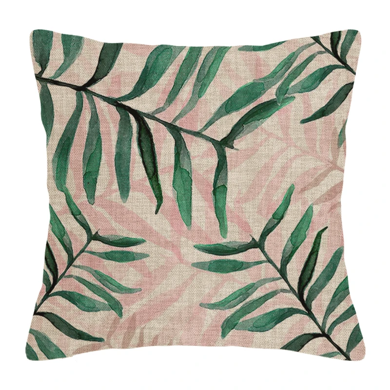 Modern Decorative Cushion for Home Living Room Decor Throw Pillow Cover 45*45 40x40cm 60x60cm 45x45cm 50x50cm Green plants