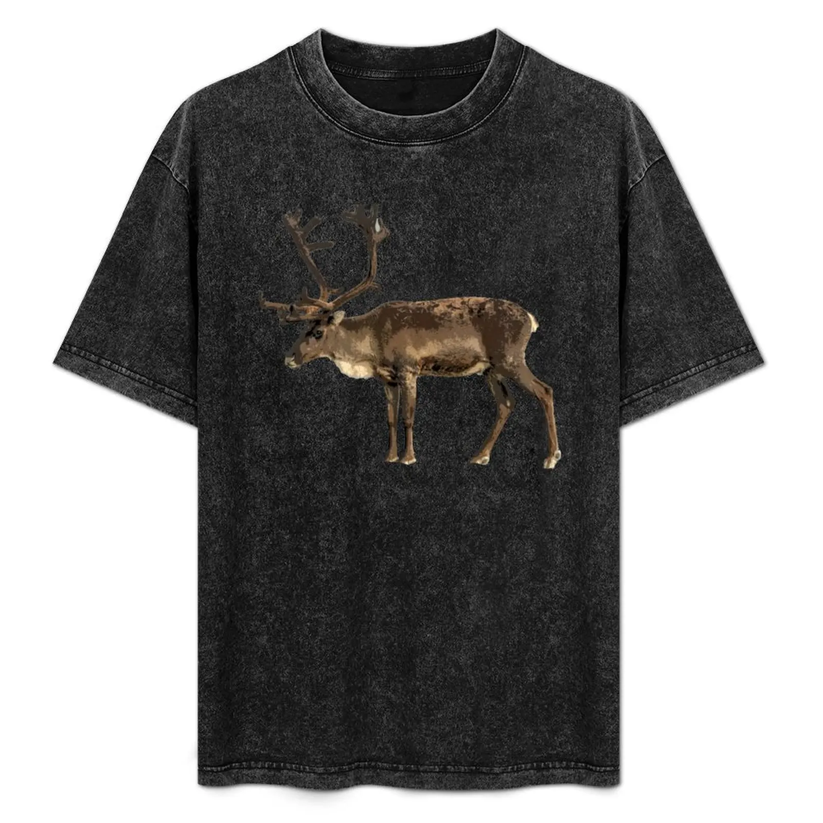 

Caribou Color Print T-Shirt oversized t shirt plus size clothes mens graphic t-shirts hip hop