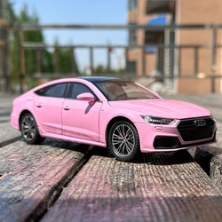 1:24 AUDI A7 Limousine Metal Alloy Diecast Model Car Sound & Light Vehicle Model Toys For Kids Presents With Children C328