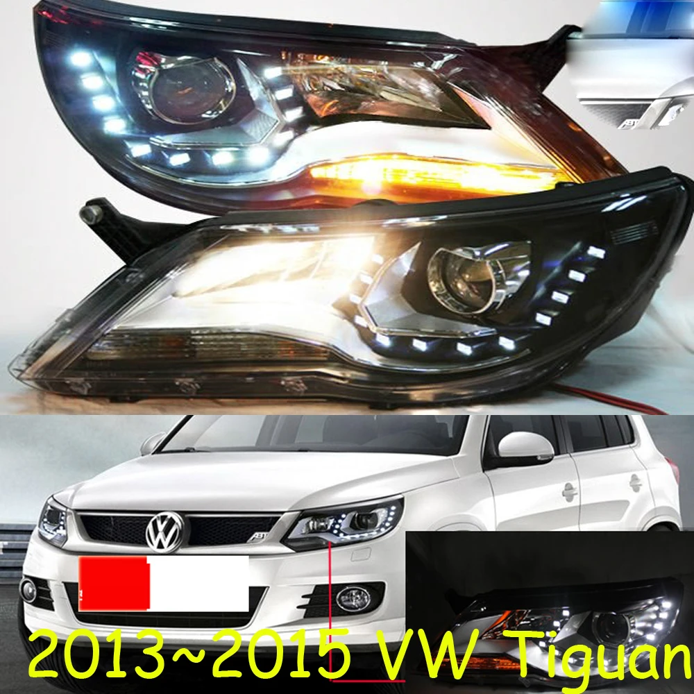 car bumper headlamp Tiguan headlight 2009~2012y LED DRL car accessories HID xenon Tiguan front light fog