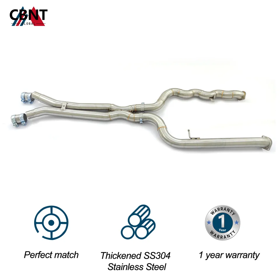 BMW S58 G80 M3 G82 M4 3.0T 76mm SS304 ミッドパイプ