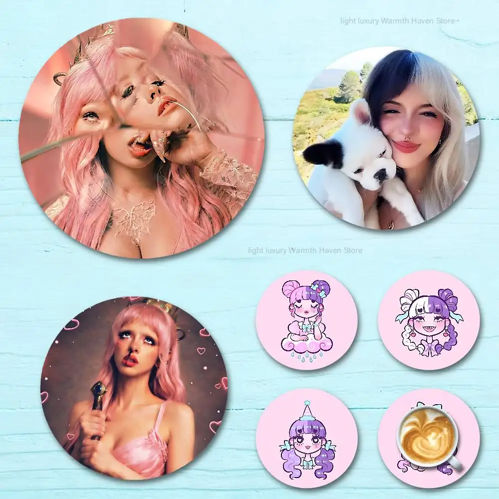 

M-Melanie M-Martinez Portals Round Anime Wooden Coasters DIY Decorations Birthday Valentine Gifts